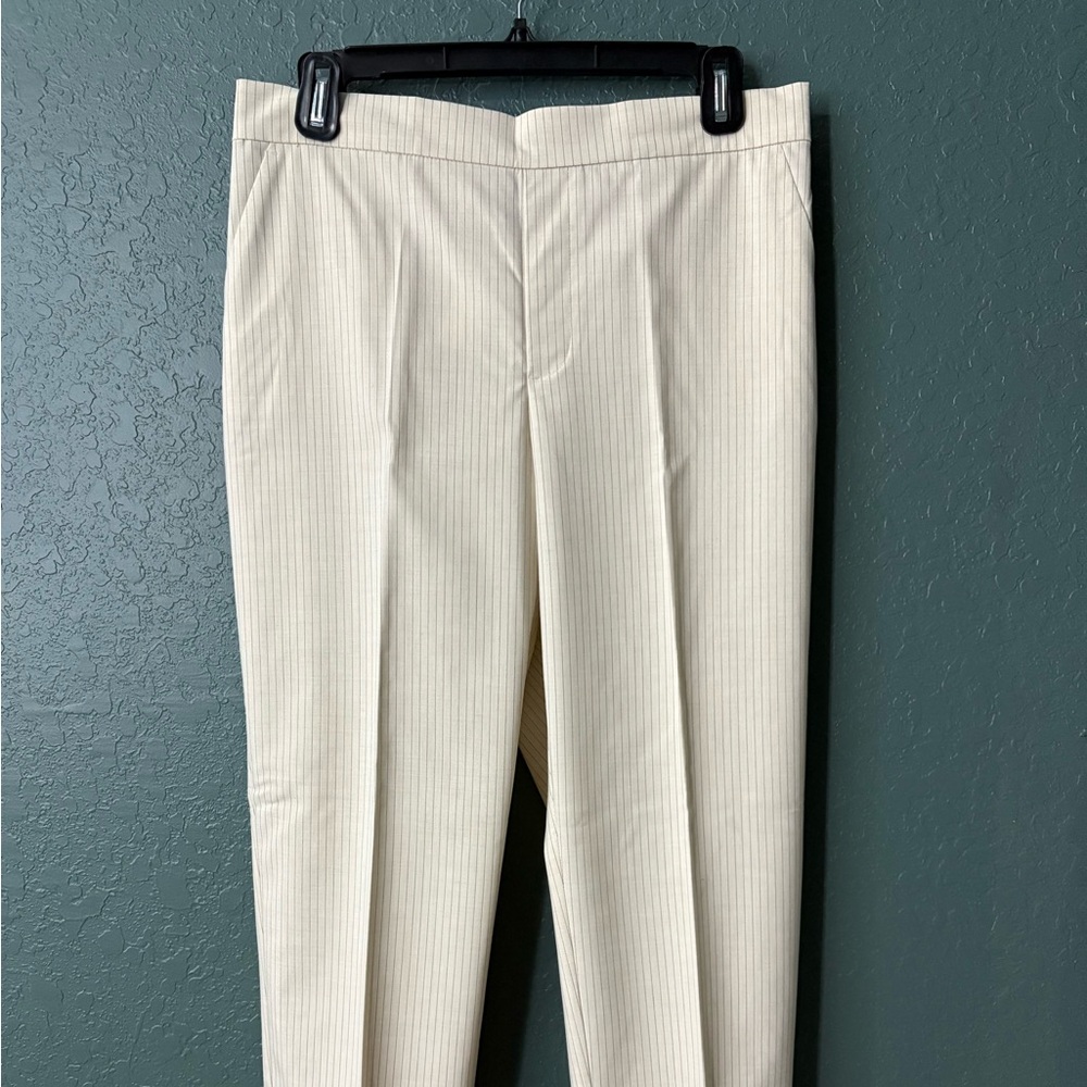 Banana Republic Factory Cream Trousers Classic Tailored Fit